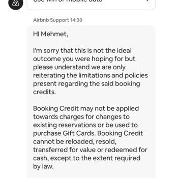 Yanlışlıkla Seçilen Booking Credit Nedeniyle 21.000 TL Paramı Geri Alamıyorum