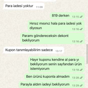 İade Edilen Ürünün Ücreti Hala Tarafıma Yatırılmadı Ve İletişim Kurulamıyor