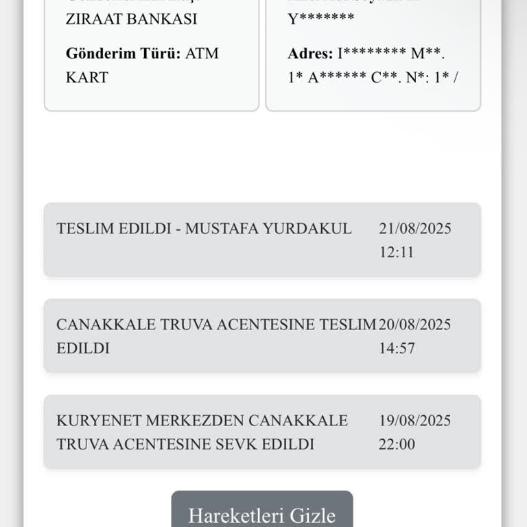 Kredi Kartım Yanlış Kişiye Teslim Edildi, Mağdurum!