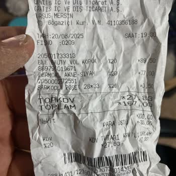 Aldığım Dermokil Maske Bozuk Ve Lekeli Çıktı Değişim Talep Ediyorum