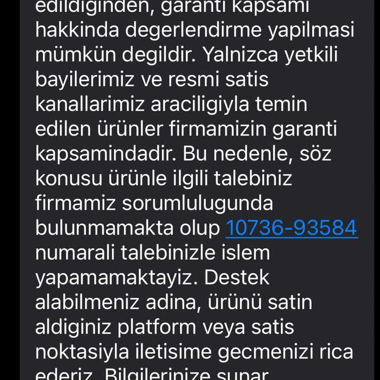Stanley Termos Bardak Garanti Kapsamına Alınmadı, Mağduriyet Yaşıyorum