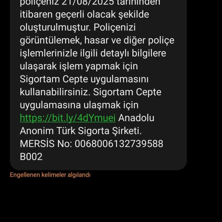 Bilgim Dışında Gelen Trafik Sigortası Mesajları Ve Erişim Sorunu