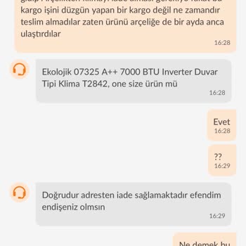 Teslim Edilmeyen Klima İçin İade Sürecinde Yaşanan Mağduriyet Ve Çözüm Bekleyişi