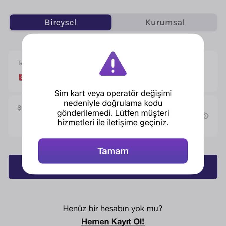 Operatör Değişikliği Sonrası Doğrulama Kodu Gelmiyor Hesabıma Erişemiyorum