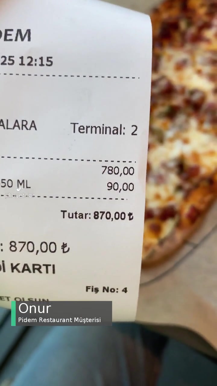 Pidem Restaurant Gereğinin Yapılmasını Rica Ediyorum videonun kapak resmi