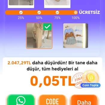 Temu Uygulamasında Hediye Kazanma Sürecinde Puan Artışı Durdu