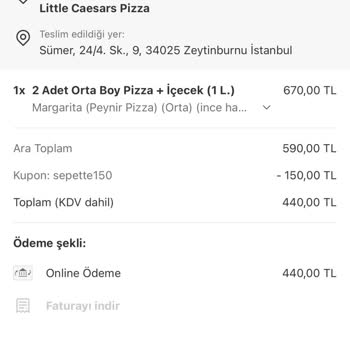 Pizza Siparişim Gelmedi, Param İade Edilmedi!