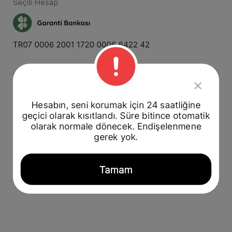 Parolapara Hesabım Haksız Yere Kısıtlandı, Transfer İşlemlerim Engellendi