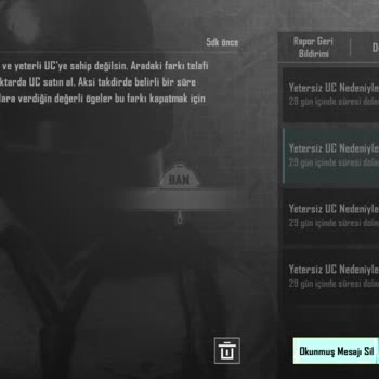 PUBG Mobile Hesabım Haksız Yere Kısıtlandı Ve UC Bakiyem Sıfırlandı