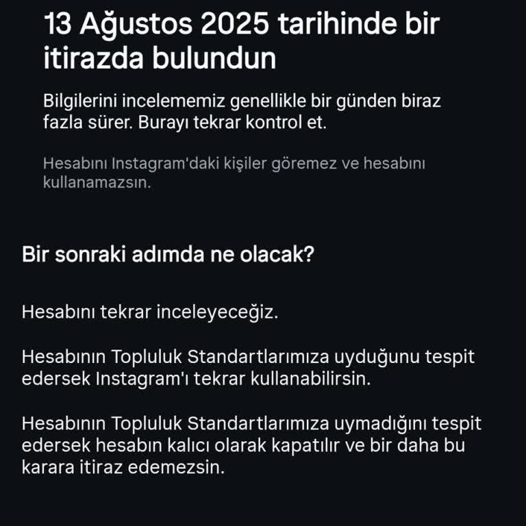 Instagram Hesabımın Haksız Yere İncelemeye Alınması Ve Erişim Engeli