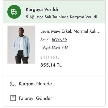 Boyner Siparişim Teslim Edilmedi Param İade Edilmedi Mağduriyetim Giderilmiyor