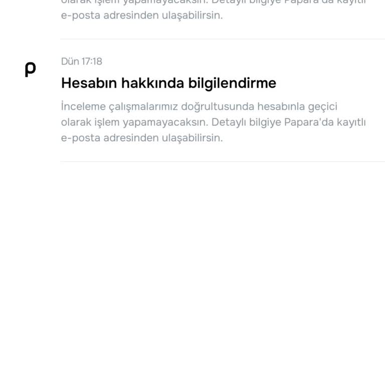 Papara Hesabım Aniden Kısıtlandı, Paramı Kullanamıyorum Ve Mağdurum