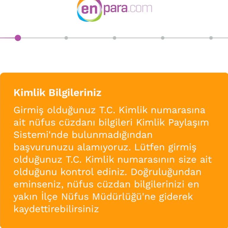 Enpara Kredi Kartı Başvurusunda Kimlik Doğrulama Sorunu Çözülmüyor