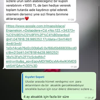 Aylarca İade Edilmeyen Abiye Elbise Ücretim İçin Mağduriyet Yaşıyorum