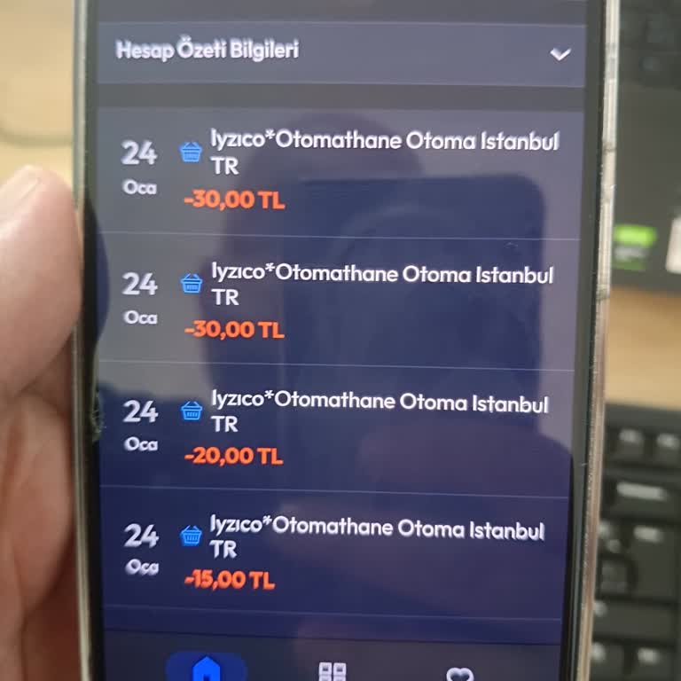 İzinsiz Kredi Kartı İşlemleriyle Hesabımdan Para Çekildi