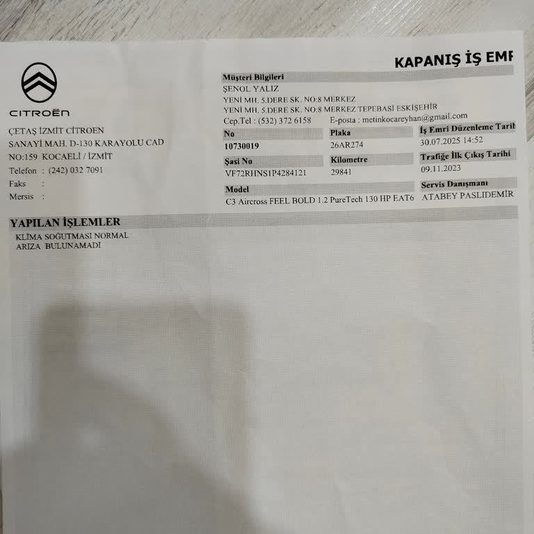 Yetkili Servisin Klima Arızasını Göz Ardı Etmesiyle Yaşadığım Mağduriyet