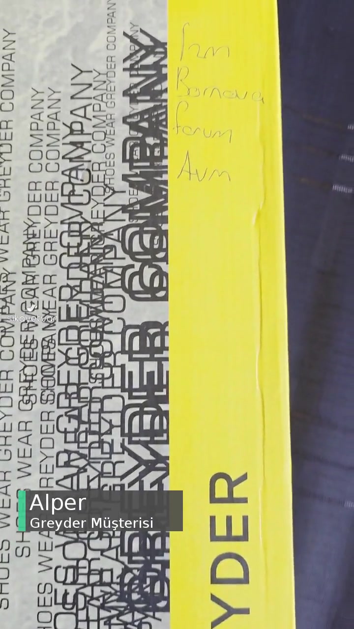 Greyder'in Kullanılmış Ve Tamir Görmüş Ayakkabı Göndermesi! videonun kapak resmi