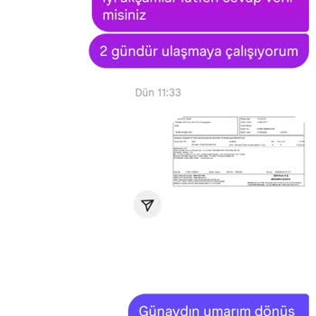Sipariş Verilen Aynanın Teslim Edilmemesi Ve İletişimsizlik