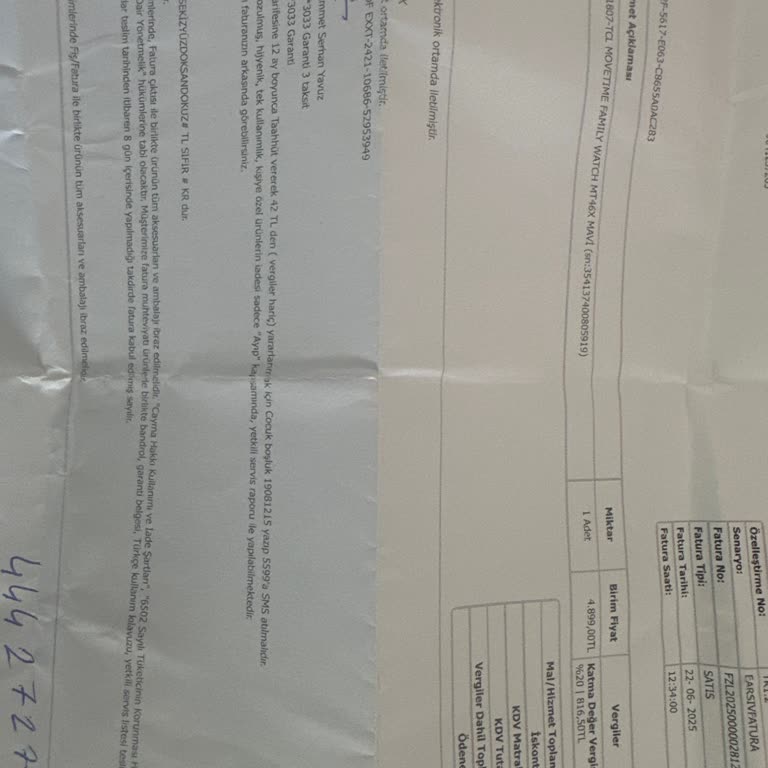 Garanti Ve Kasko Kapsamında Olan Akıllı Saat İçin Ekstra Ücret Talebi Ve Mağduriyet