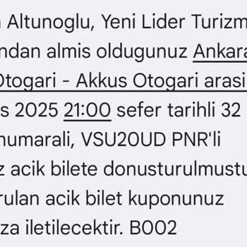 Bilet İptali Sonrası Ücret İadesi Sorunu Ve Yetersiz Müşteri Hizmeti