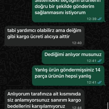 Yanlış Ürün Gönderildi, Mağaza Sorumluluk Almıyor Ve İade Talebim Karşılanmıyor