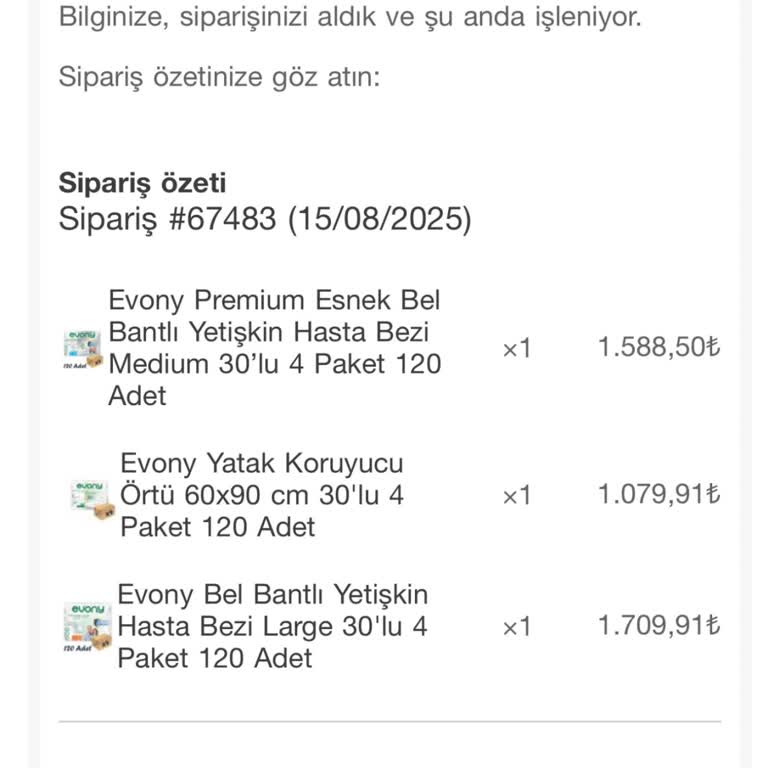 Siparişim 7 Gündür Kargoya Verilmedi, İade Veya Bilgilendirme Bekliyorum