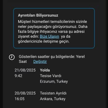UPS Kargom Erzurumda Bekliyor Teslimat Gecikti Bilgi Alamıyorum