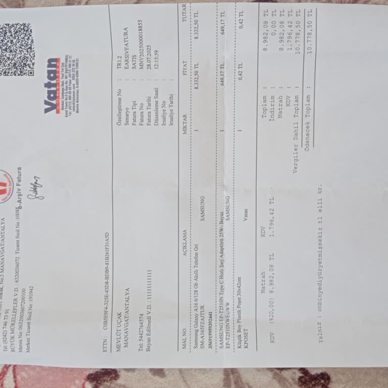 Garanti Dışı Bırakılan Samsung A16 İçin Haksız Ücret Talebi