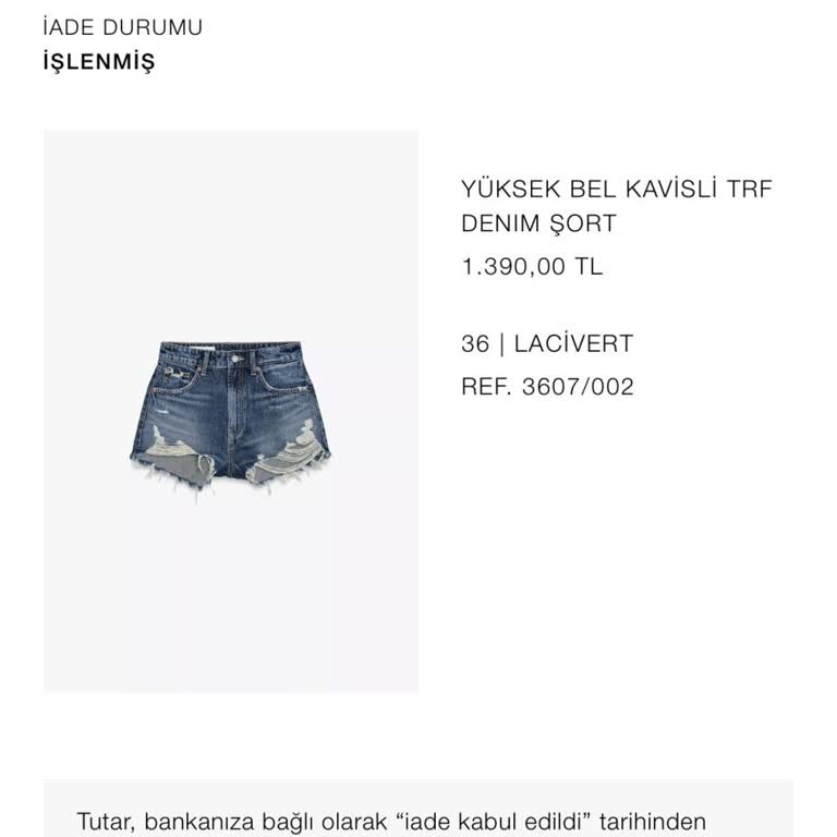 Zara İade Ücreti Uzun Süredir Kredi Kartıma Yatmadı
