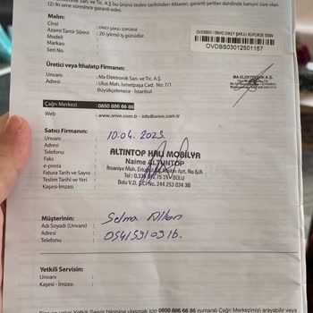 Onvo Elektrikli Süpürge Sürekli Arızalı Ve Sorunlar Çözülmüyor