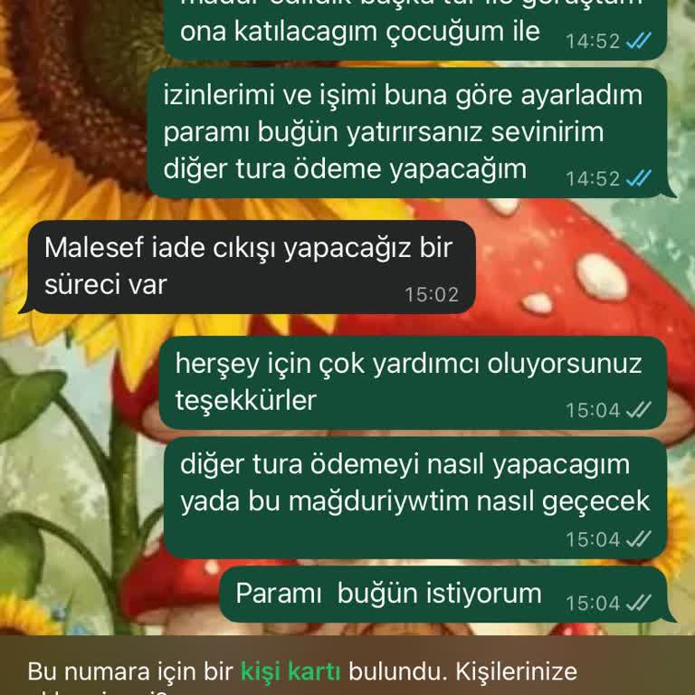 Boray Tur'dan Son Dakika Tur İptali Ve Geciken İade