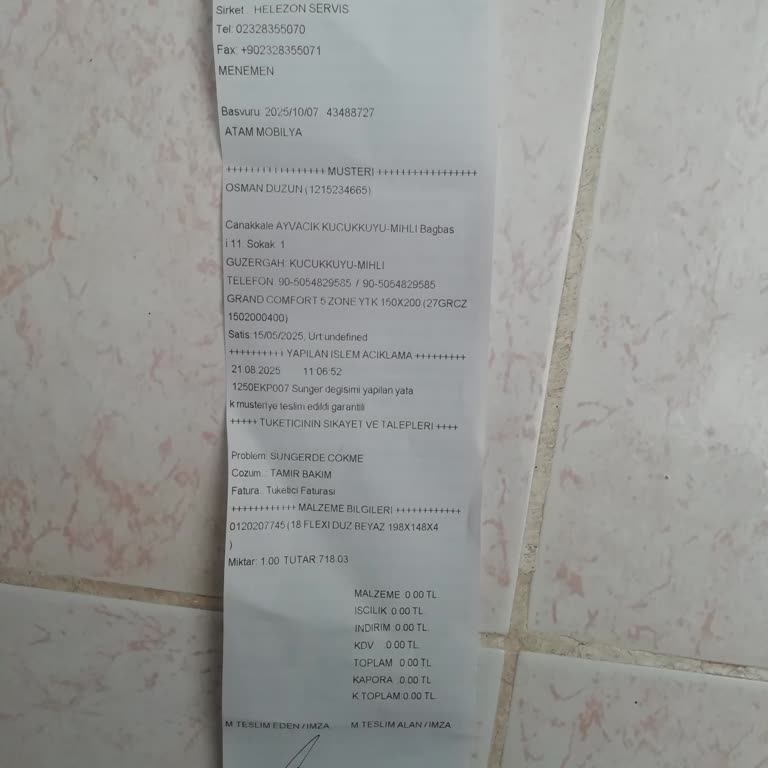 Çöken Yatak İçin Değişim Talebimiz Reddedildi, Mağduriyetimiz Giderilmiyor