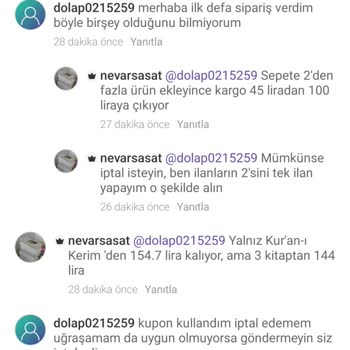 Satıcının Keyfi İptali Ve Dolap'ın Yetersiz Müşteri Desteği Mağduriyeti