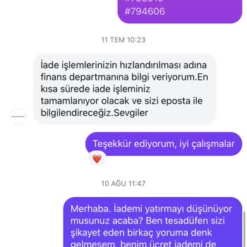 İki Aydır Yapılmayan İade Ve Yetersiz Müşteri Desteği