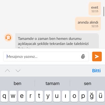 Trendyol GO Siparişimde Sızan Temizlik Ürünü İade Ve Ücret Sorunu