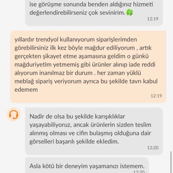 Trendyol GO Siparişimde Sızan Temizlik Ürünü İade Ve Ücret Sorunu