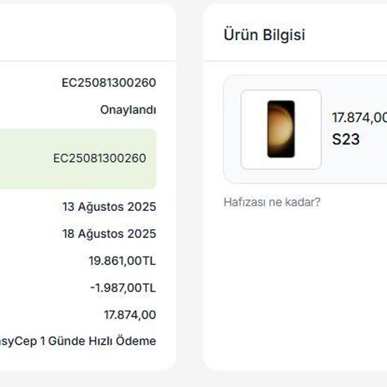 EasyCep Satışında Söz Verilen Ödeme Zamanında Yapılmadı, Mağduriyet Yaşadım