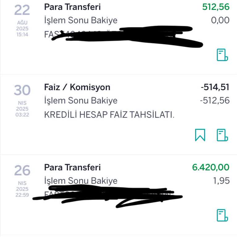 Borçsuzken 512 TL Faiz Kesildi Avans Hesabım Kapatılmıyor