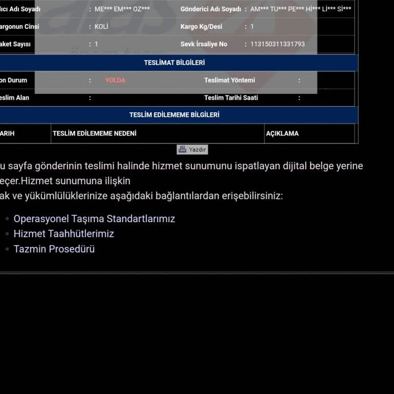 Amazon Siparişim Günlerdir Yolda Teslimat Ve Bilgi Yok