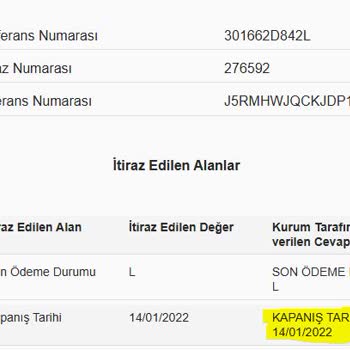 Findeks Risk Raporunda Kapanış Tarihi Hatası Mağduriyeti
