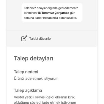 Kırık Televizyonun İadesi 45 Gündür Yapılmadı Mağduriyetim Artıyor