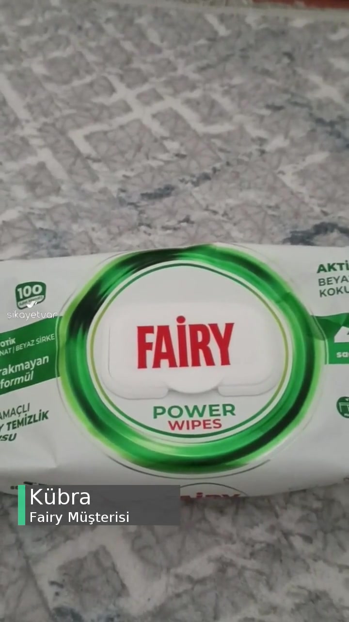 Fairy Yüzey Temizleme Mendilinde Kalite Sıkıntısı! videonun kapak resmi