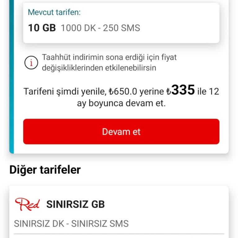 Vodafone Taahhüt Sonrası Fahiş Zam Ve Haksız Fiyatlandırma Mağduriyeti