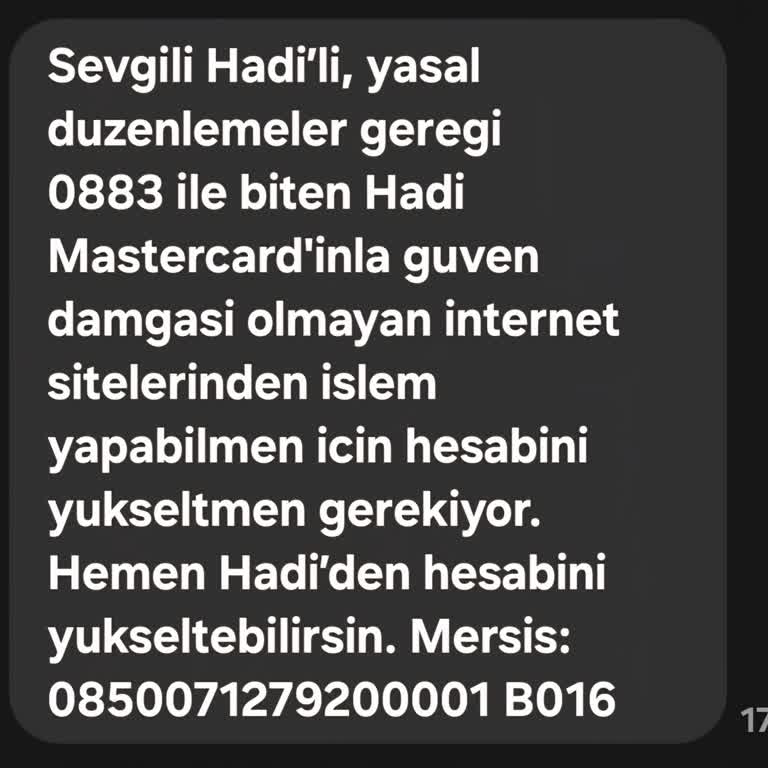 Hadi Kart'taki Paramı Kullanamıyorum, Mağduriyetim Giderilsin