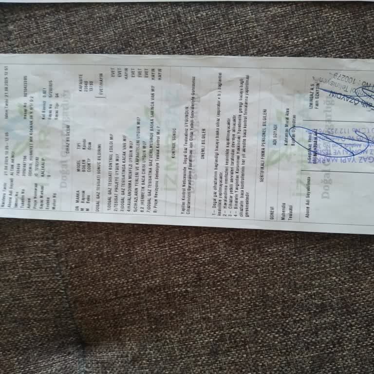 Kullanılmamış Kombiye Garanti Başlatılmaması Ve Haksız Servis Ücreti