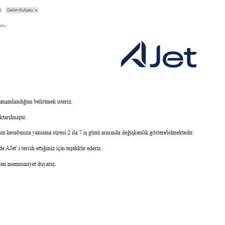 Ajet Fazla Bilet Satışı Nedeniyle Uçağa Alınmadım Ödeme Hala Yapılmadı