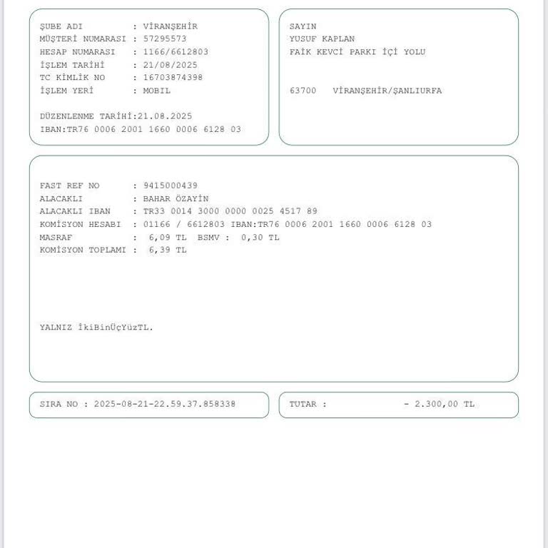 Garanti Bankası'nda Para Transferi Sonrası Hesabıma Para Yatmadı