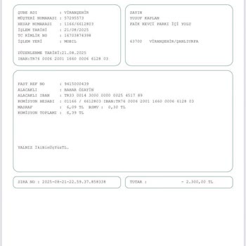 Garanti Bankası'nda Para Transferi Sonrası Hesabıma Para Yatmadı
