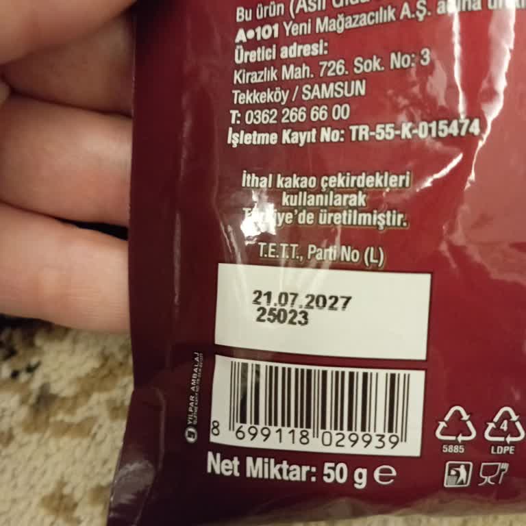 Aldığım Kakao Ürününde Alışılmadık Koku Ve Tat Sorunu