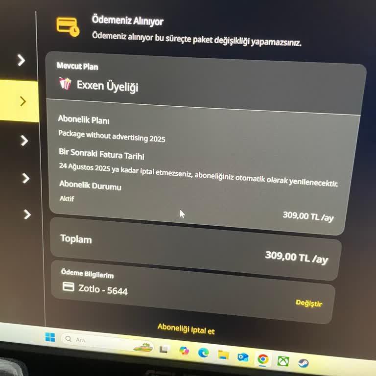 Exxen Üyelik İptali Yapılamıyor Ve Para Çekilmeye Devam Ediyor
